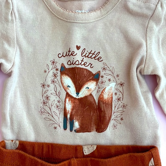 BABY GIRLS LONG SLEEVE PANT SET : SIZE 3 MONTHS - Picture 2 of 4